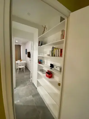 Cuisine ou kitchenette dans l'établissement Chez les artistes de Ménilmontant