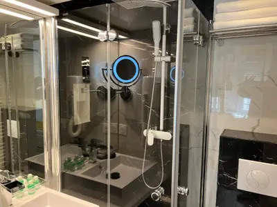 Salle de bains dans l'établissement Studio Cléry