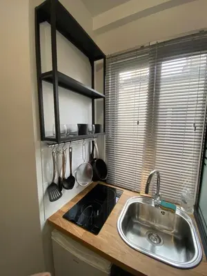 Cuisine ou kitchenette dans l'établissement Cozy studio Paris 5ème métro Jussieu/Sorbonne