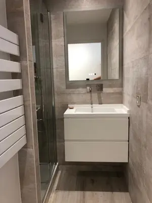 Salle de bains dans l'établissement Cocoon Paris La Defense