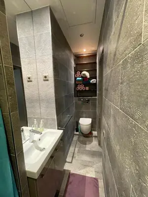 Salle de bains dans l'établissement Paris Marais 75004 Seine River