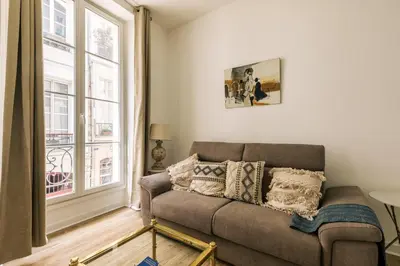 Coin salon dans l'établissement GuestReady - Lovely studio in Paris, 15 minutes from Notre Dame Cathedral.