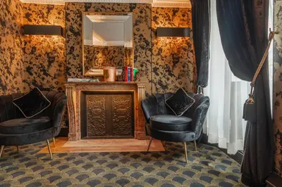 Coin salon dans l'établissement Hôtel Manolita Paris