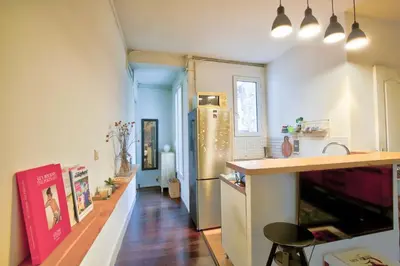 Cuisine ou kitchenette dans l'établissement Le Romantisme à la Française