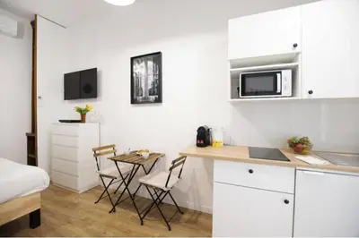 Cuisine ou kitchenette dans l'établissement ParisConciergerie - Nice studio near Eiffel Tower