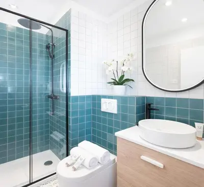 Salle de bains dans l'établissement Louvre - Premium studio for 4