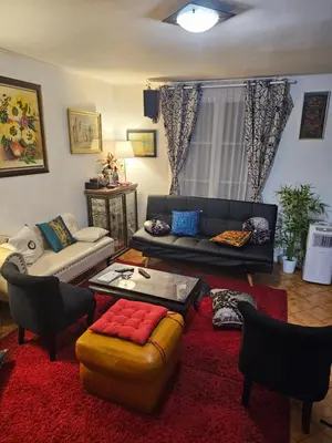 Coin salon dans l'établissement Appartement 50 m2