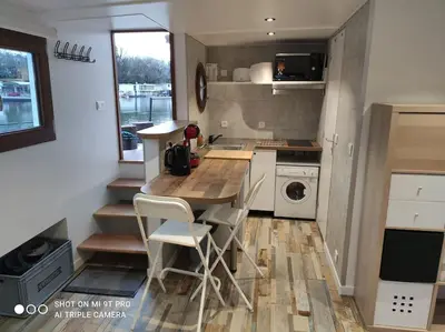 Cuisine ou kitchenette dans l'établissement Studio cadre idéal