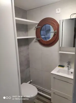 Salle de bains dans l'établissement Studio cadre idéal