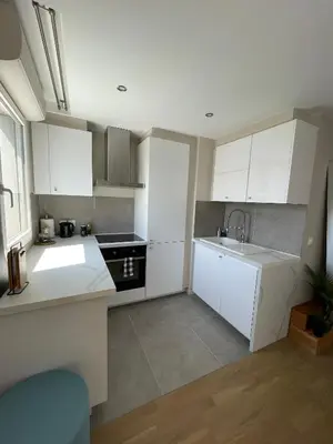 Cuisine ou kitchenette dans l'établissement Charmant logement aux portes de Paris - STADE DE FRANCE - 12 min à pied