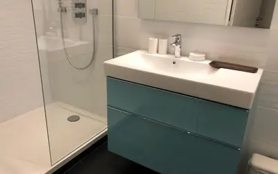 Salle de bains dans l'établissement Elégant appartement dans le quartier Concorde à Paris
