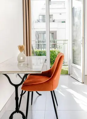 Balcon ou terrasse dans l'établissement Appart Hôtel Résidence Courcelle