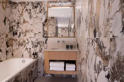 Salle de bains dans l'établissement Padam Hôtel