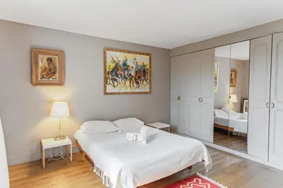 Un ou plusieurs lits dans un hébergement de l'établissement Appartement Barrio - Welkeys