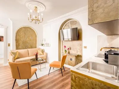 Cuisine ou kitchenette dans l'établissement Merveil - Luxury Suite - Louvre - Rousseau