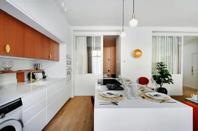 Cuisine ou kitchenette dans l'établissement Chic Apartment -2BR-6P- Invalides