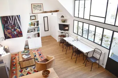 Coin salon dans l'établissement Artist Loft