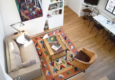 Coin salon dans l'établissement Artist Loft