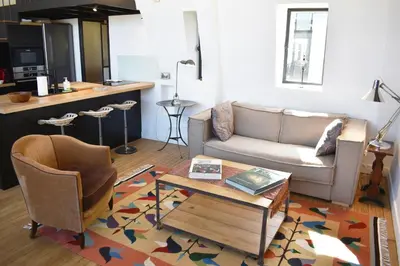 Cuisine ou kitchenette dans l'établissement Artist Loft