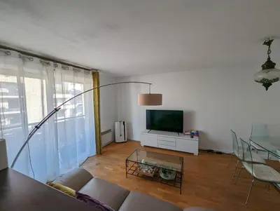 Télévision ou salle de divertissement dans l'établissement Appartement lumineux Seine, île St-Germain, proche Porte de Versailles et la Défense