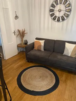 Coin salon dans l'établissement Charmant 2 pièce 35m2