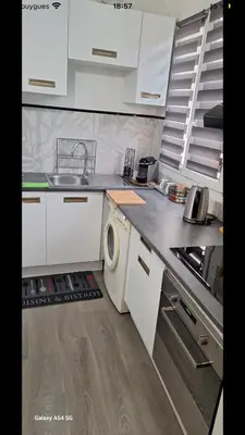 Cuisine ou kitchenette dans l'établissement Charmant 2 pièce 35m2