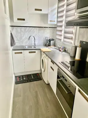 Cuisine ou kitchenette dans l'établissement Charmant 2 pièce 35m2