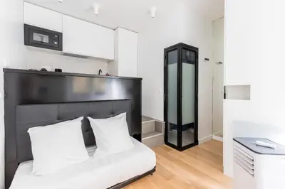 Cuisine ou kitchenette dans l'établissement Studio 2Pers#Les Halles#Etienne Marcel#AC