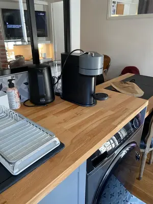 Cuisine ou kitchenette dans l'établissement Bastille Belle Époque