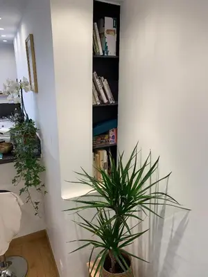 Bibliothèque dans l'appartement