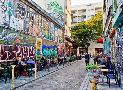 Vue générale sur Paris ou vue de la ville depuis l'appartement