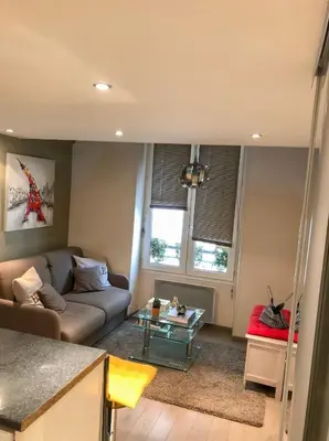 Coin salon dans l'établissement Appartement BASTILLE/MARAIS Gare Lyon