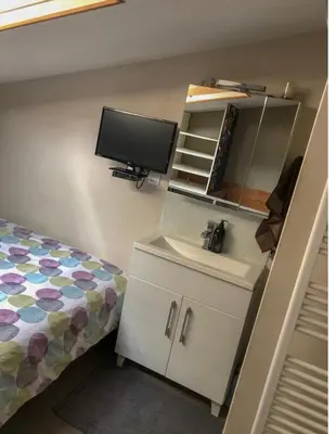 Un ou plusieurs lits dans un hébergement de l'établissement Appartement BASTILLE/MARAIS Gare Lyon