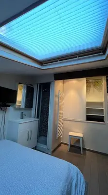 Un ou plusieurs lits dans un hébergement de l'établissement Appartement BASTILLE/MARAIS Gare Lyon