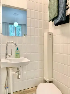 Salle de bains dans l'établissement Chambres d'hôtes - Marais