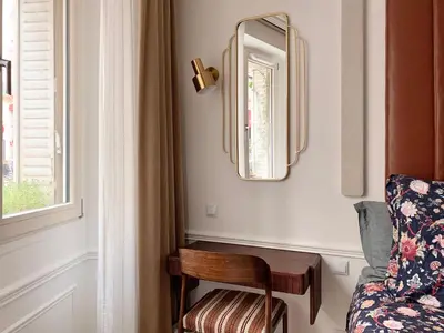 Coin salon dans l'établissement Chambres d'hôtes - Marais