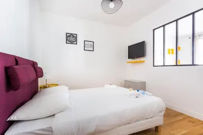 Un ou plusieurs lits dans un hébergement de l'établissement CMG Résidence Bastille - Saint Antoine