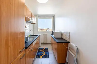 Cuisine ou kitchenette dans l'établissement GuestReady - Excelente Aptos perto de Antique District