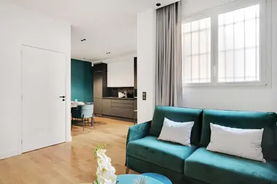 Coin salon dans l'établissement Petite residence 4 APT - Bastille-Gare de Lyon - 6P