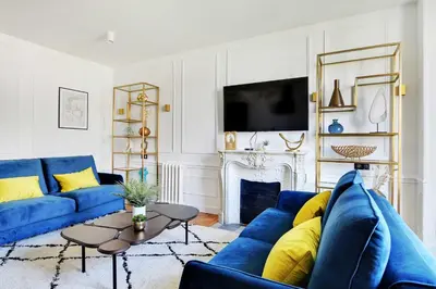 Coin salon dans l'établissement Petite residence 4 APT - Bastille-Gare de Lyon - 6P