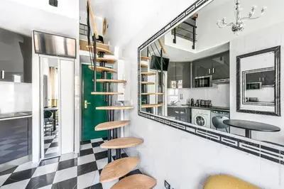 Cuisine ou kitchenette dans l'établissement Studio Colisee - Champs Elysees by B'Your Home