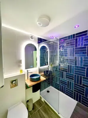 Salle de bains dans l'établissement Appartement en résidence calme / Puteaux - La Défense