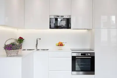 Cuisine ou kitchenette dans l'établissement Arc de Triomphe Apartment
