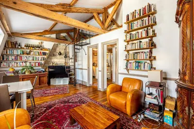 Coin salon dans l'établissement GuestReady - Charming apartment with mezzanine