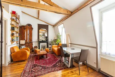 Coin salon dans l'établissement GuestReady - Charming apartment with mezzanine