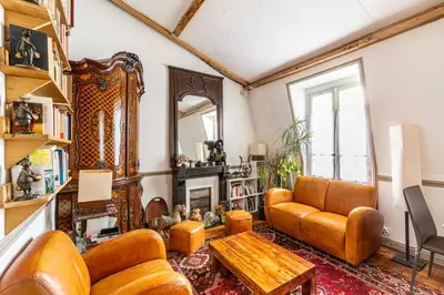 Coin salon dans l'établissement GuestReady - Charming apartment with mezzanine