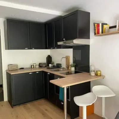 Agréable et moderne studio à Neuilly avec jardin