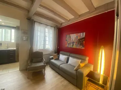 Coin salon dans l'établissement Paris Marais Arev