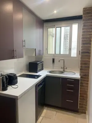 Cuisine ou kitchenette dans l'établissement Paris Marais Arev
