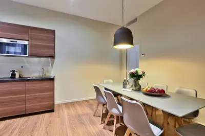 Cuisine ou kitchenette dans l'établissement 140 - Urban Duplex near Saint-Germain des Pres